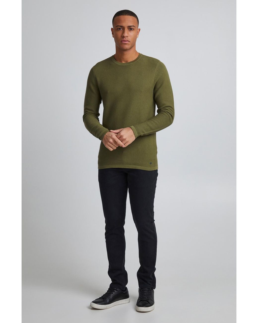 11 Project Pullover Frode in Green für Herren