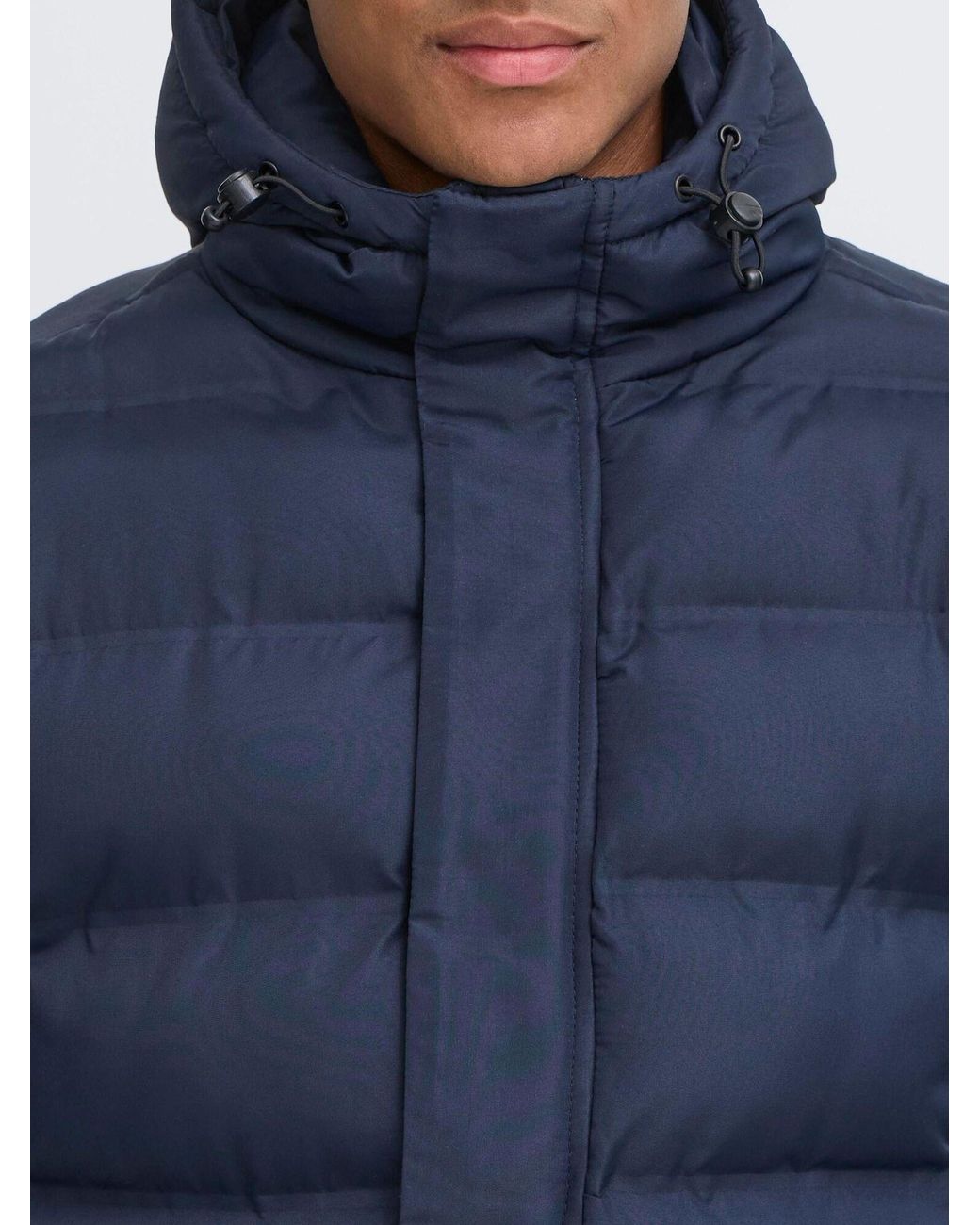 Solid Wintermantel Marius in Blue für Herren