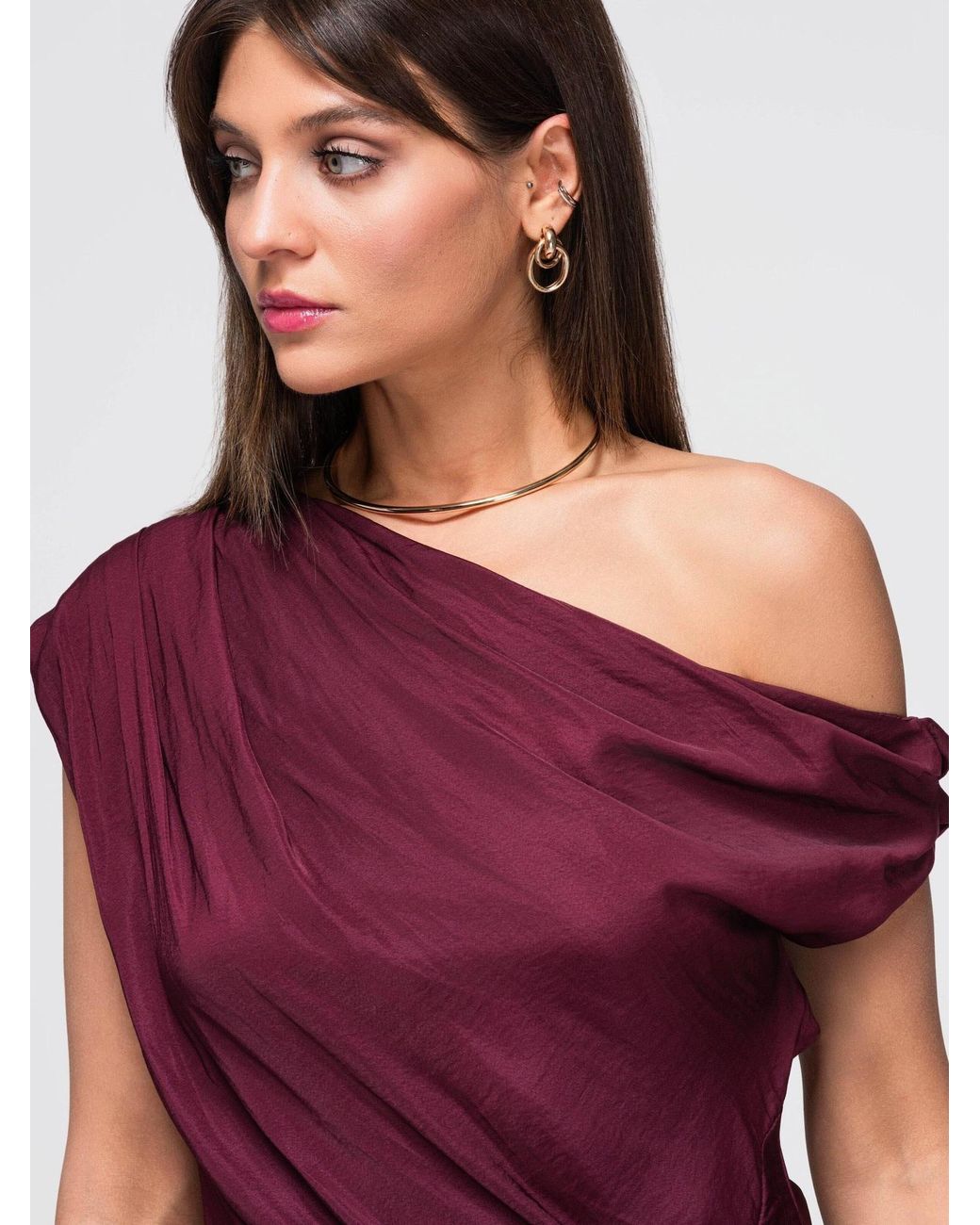 Ombre Purple Bluse