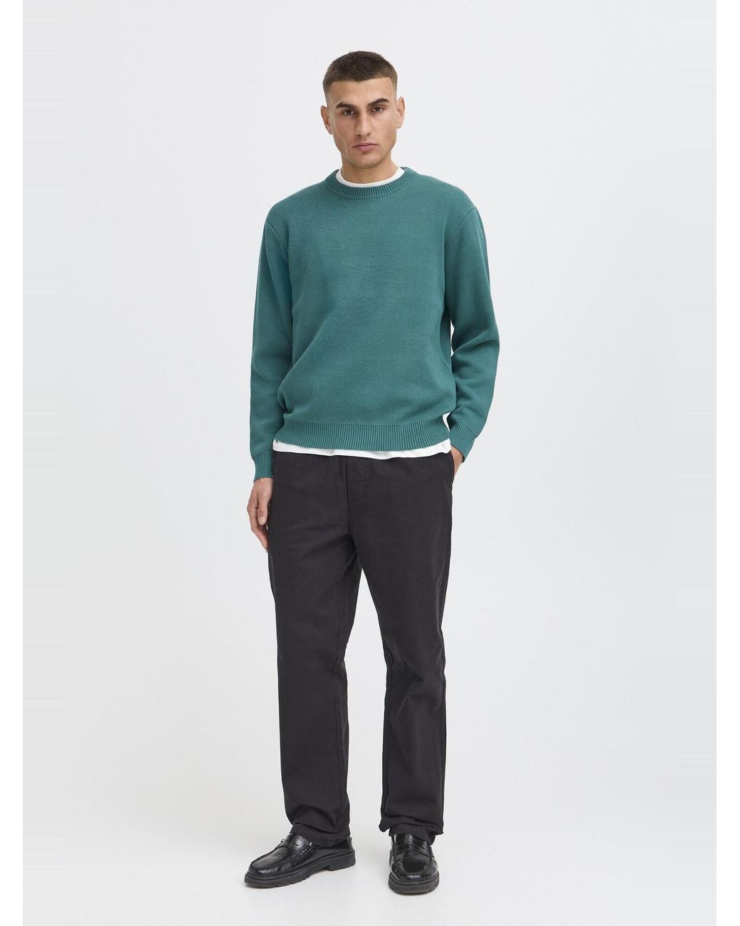 Solid Strickpullover Sdryker in Green für Herren