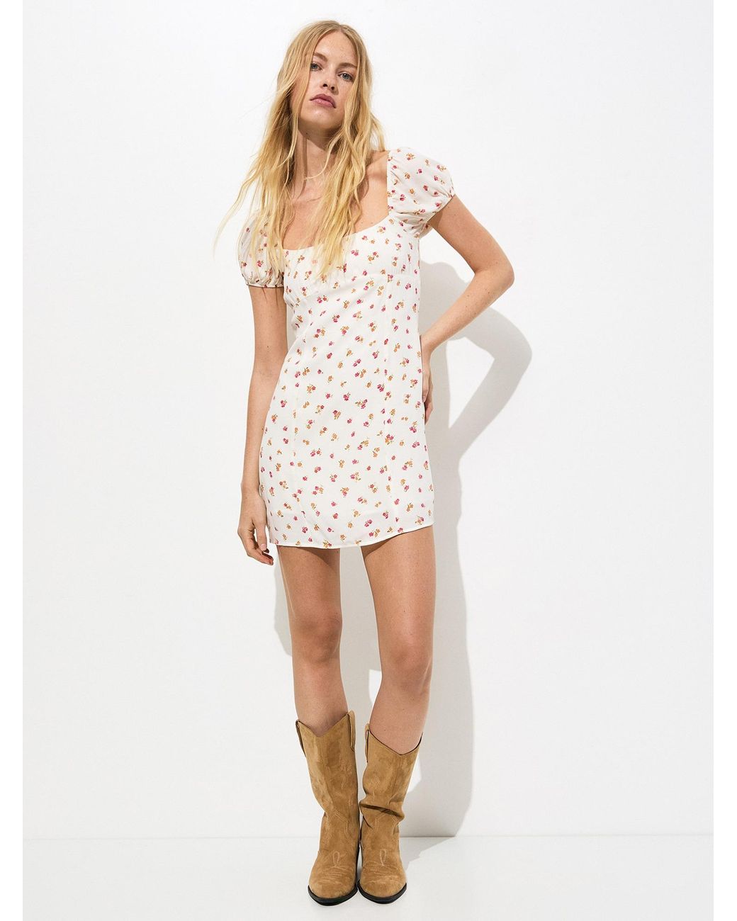 Pull&Bear Natural Kleid