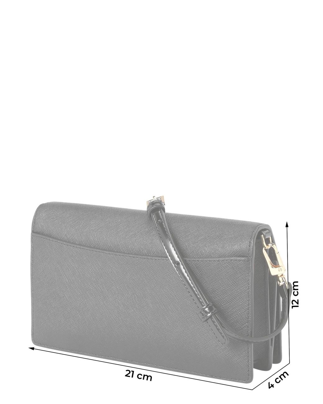 DKNY Black Clutch Echo