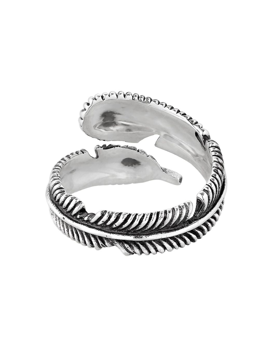Kuzzoi Ring Feder in Metallic für Herren