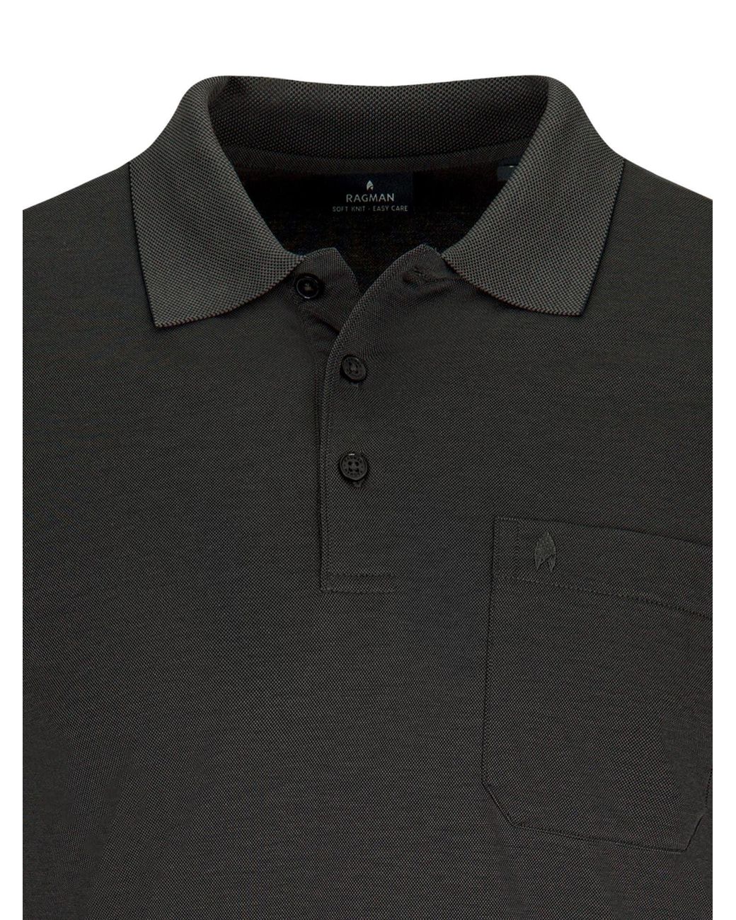 RAGMAN Shirt Basic in Black für Herren