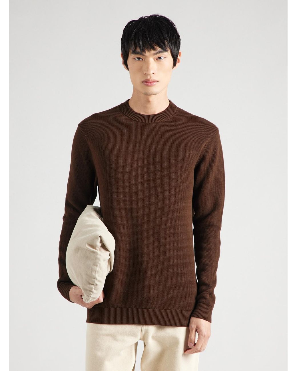 SELECTED Pullover Slhdane in Brown für Herren