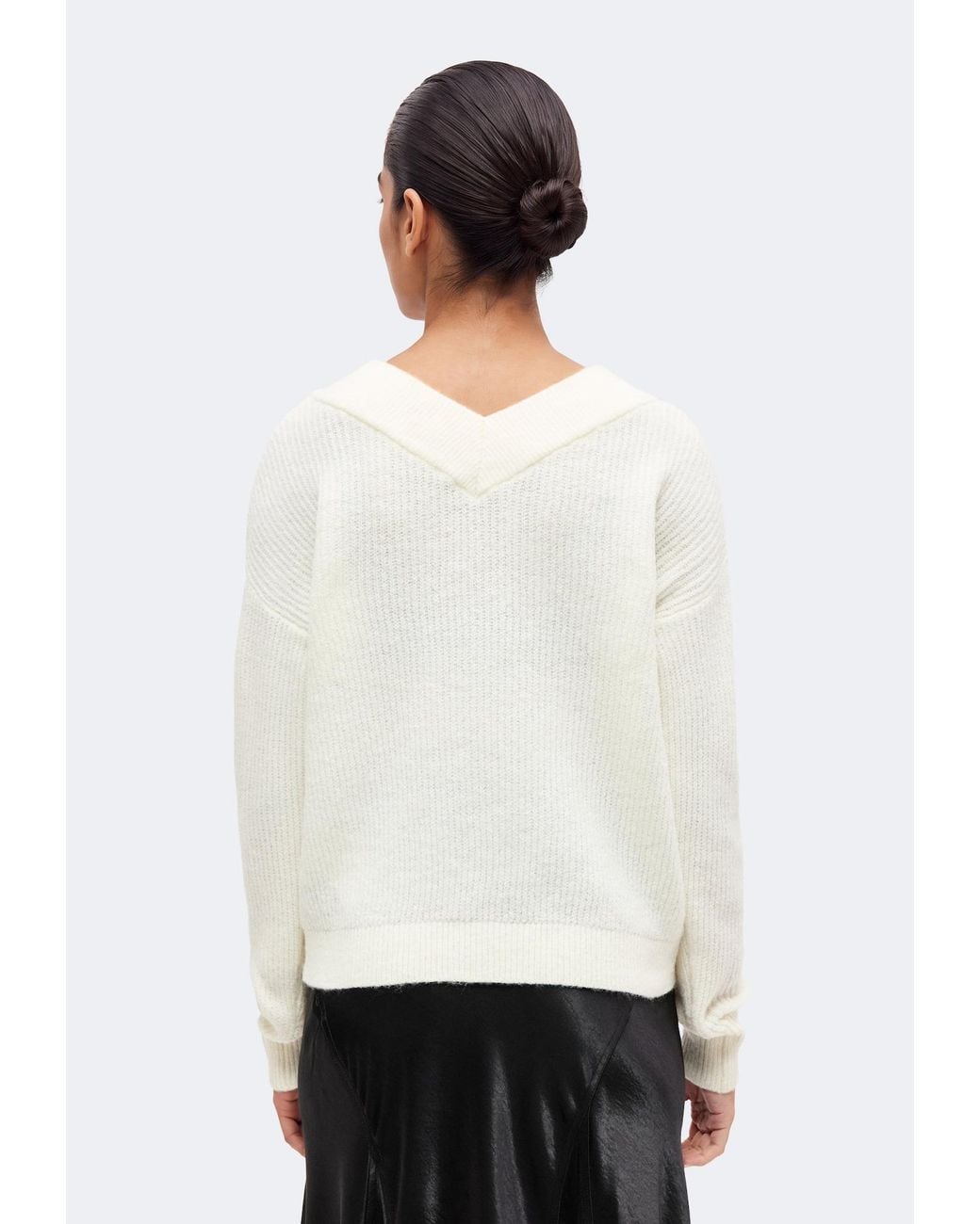ONLY White Pullover Onlmelton