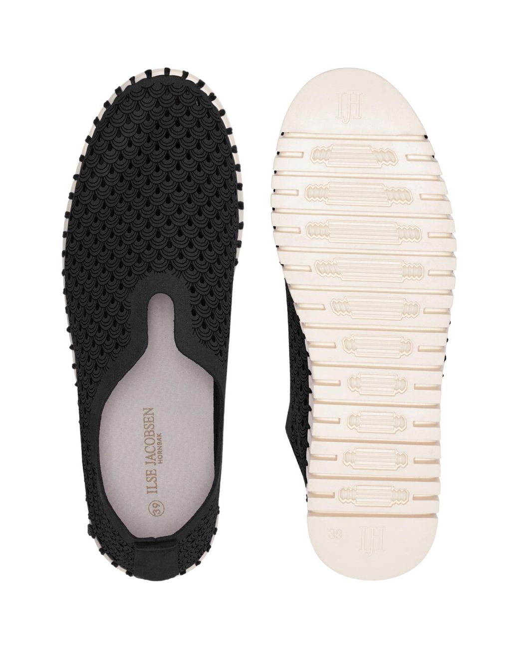 Ilse Jacobsen Black Slip On Tulip