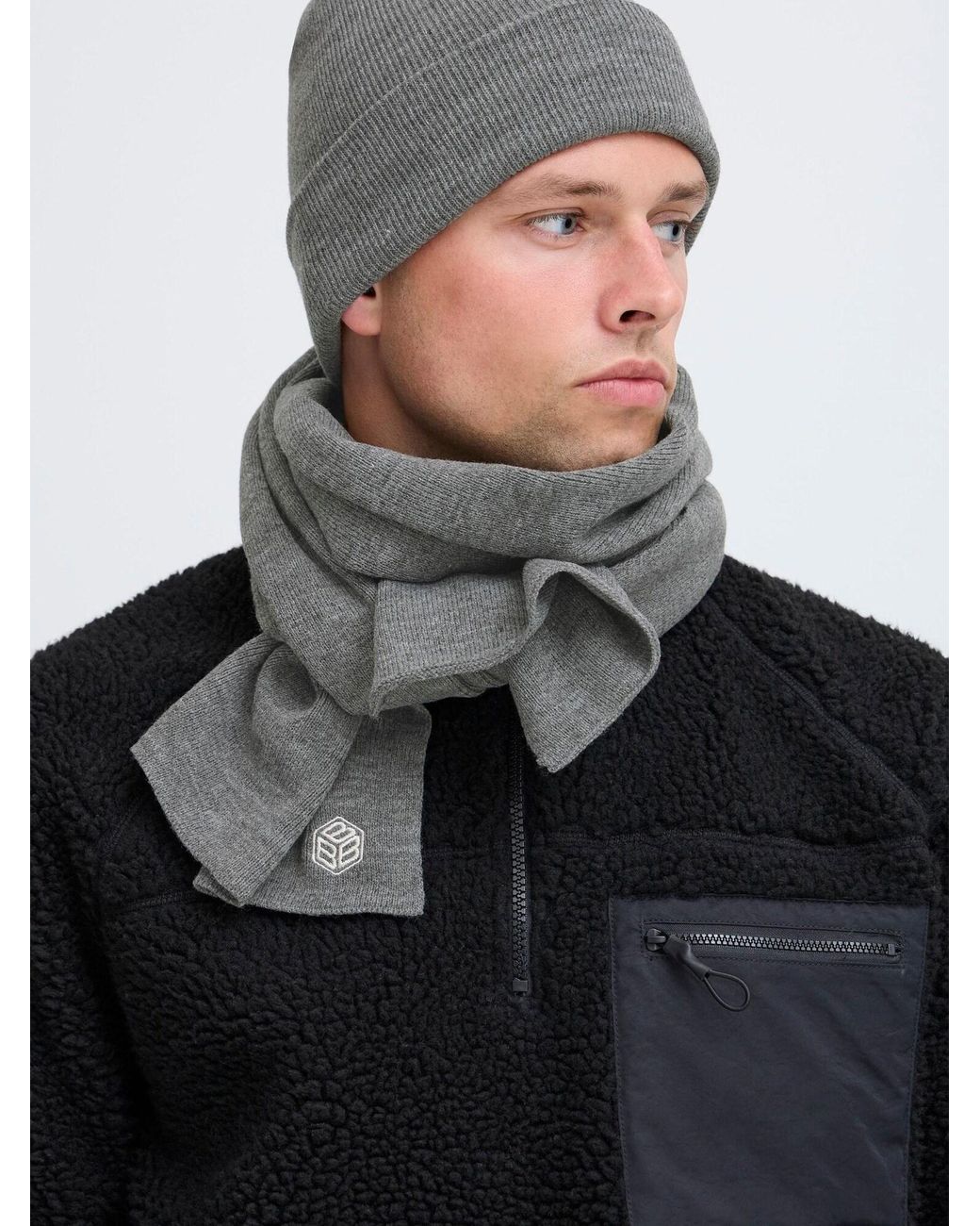 Blend Beanie Und Schal Bhscean in Gray für Herren
