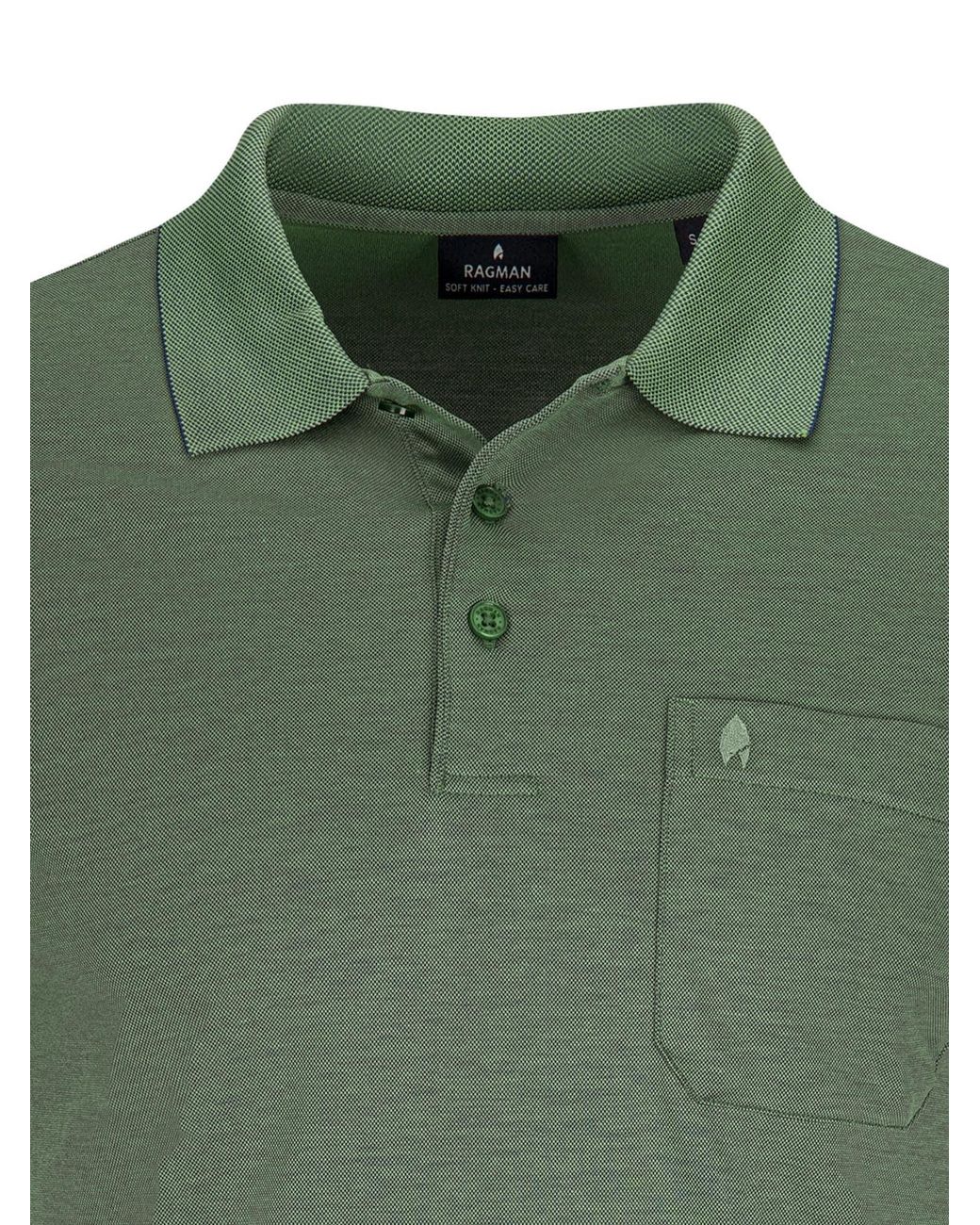 RAGMAN Shirt Basic in Green für Herren