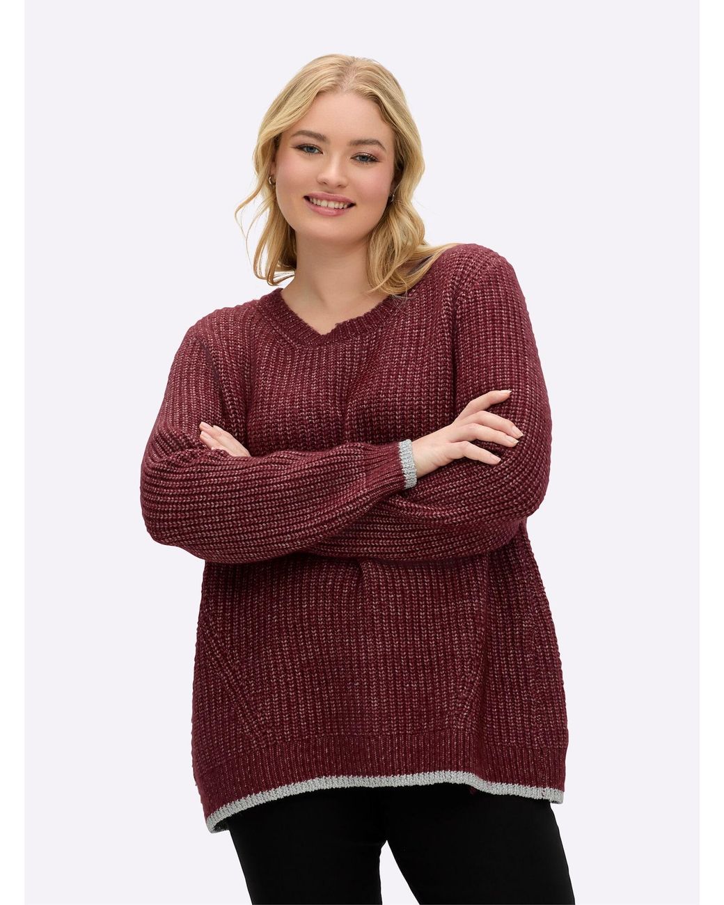 Sheego Red Pullover