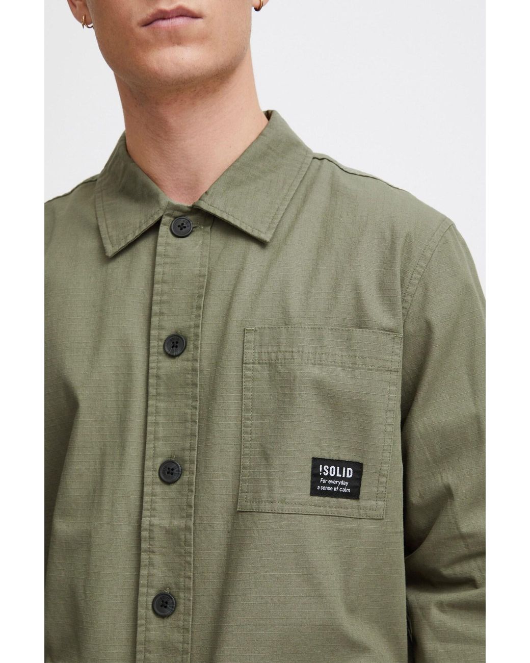 Solid Übergangsjacke Laurie in Green für Herren