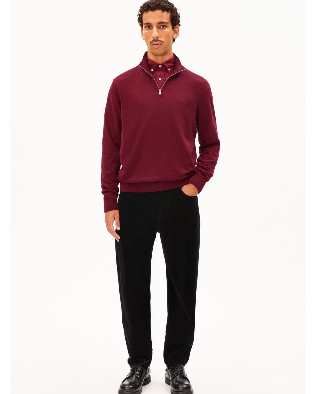 ARMEDANGELS Pullover Faabes in Red für Herren