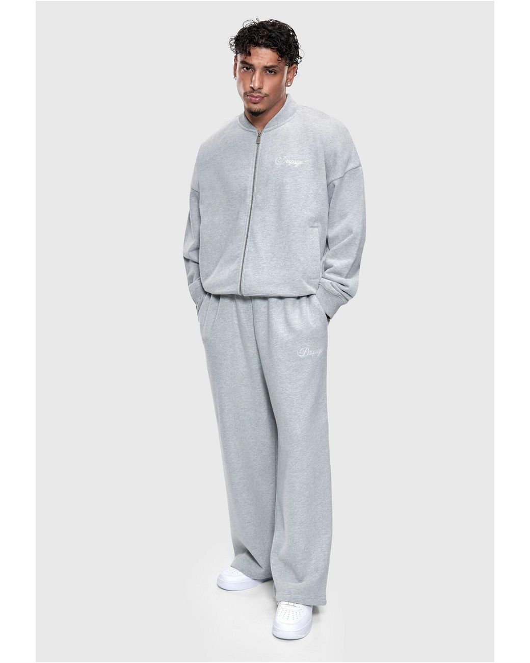 Dropsize Sweatjacke in White für Herren