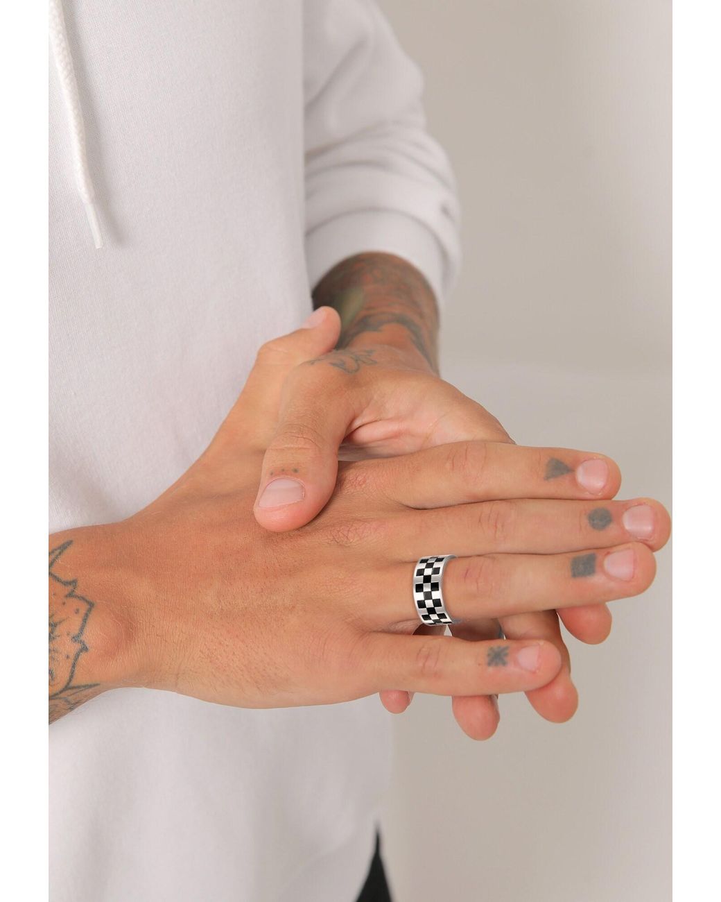 Kuzzoi Ring in Metallic für Herren