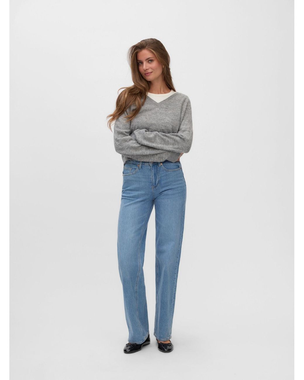 Vero Moda Gray Pullover Vmteak