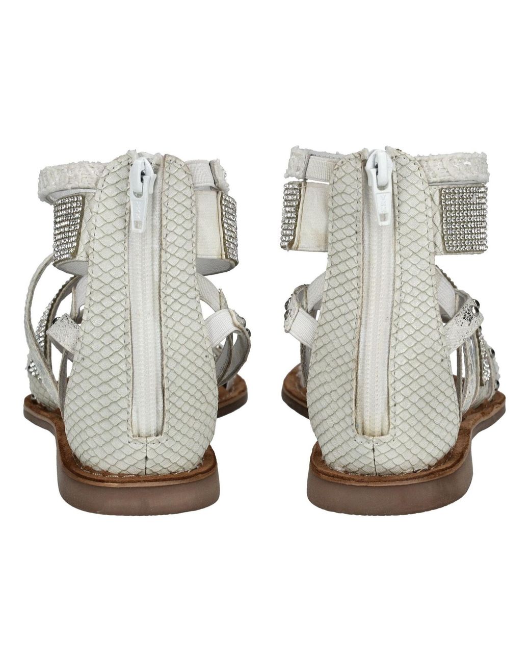 Lazamani White Riemensandale