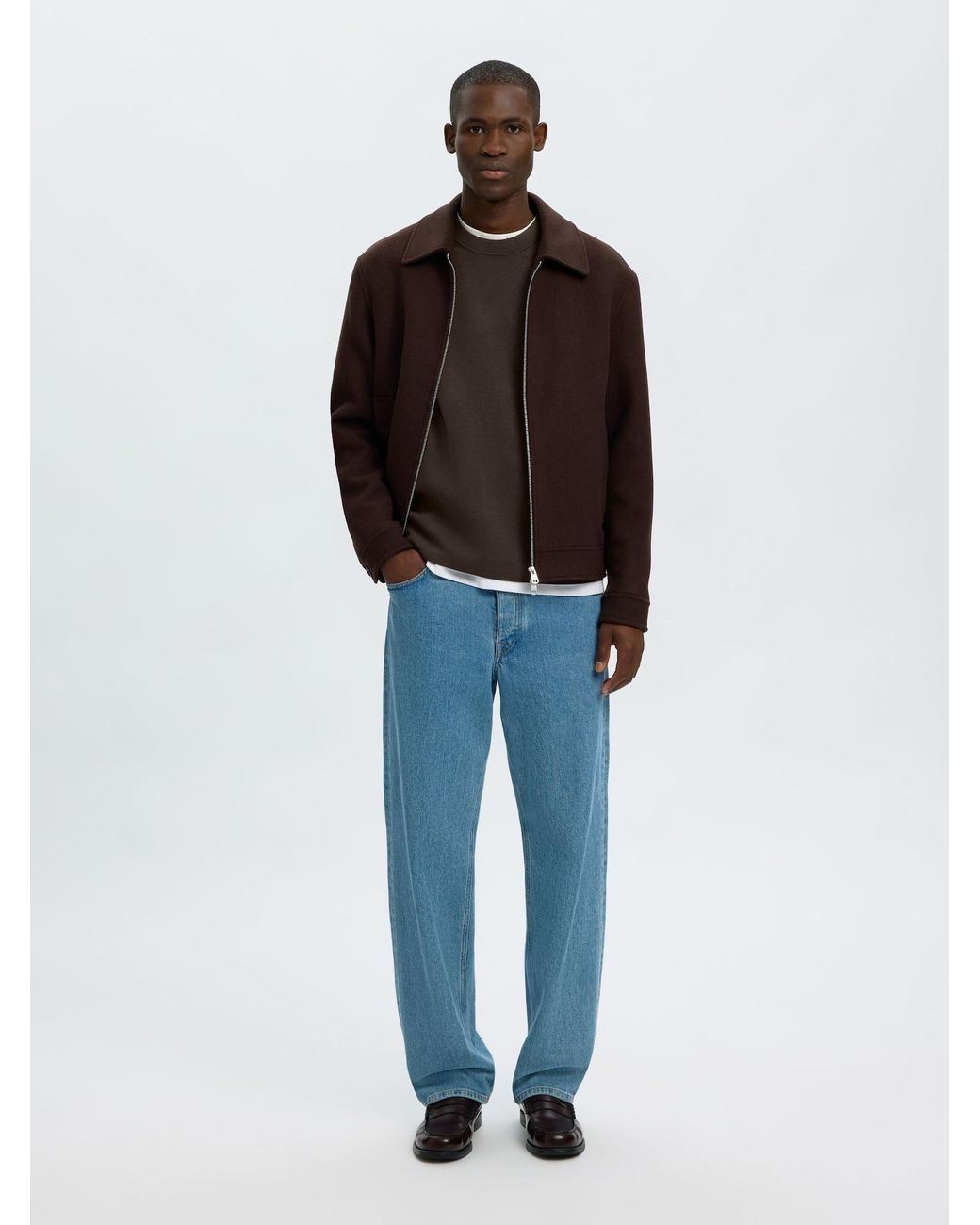 SELECTED Pullover in Gray für Herren