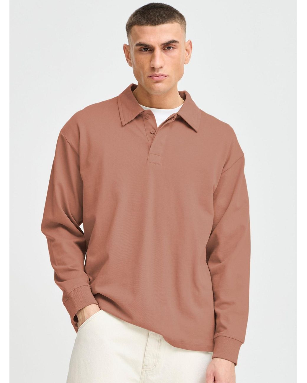 Solid Longpullover Sdorwell in Pink für Herren