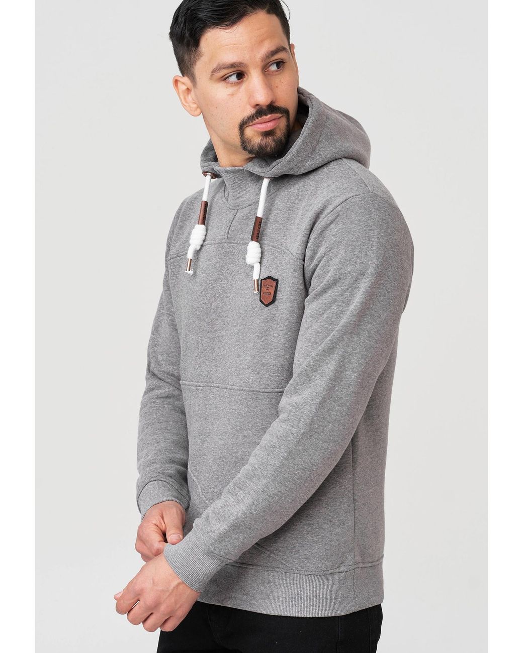INDICODE Pullover Meza in Gray für Herren