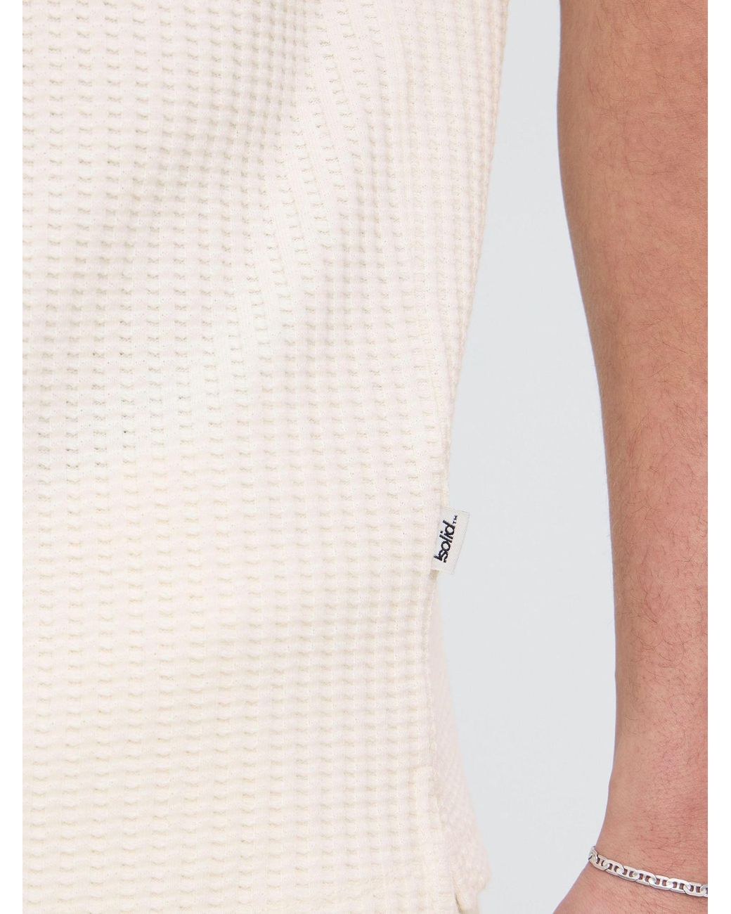 Solid Kurzarmhemd Sdutley in White für Herren