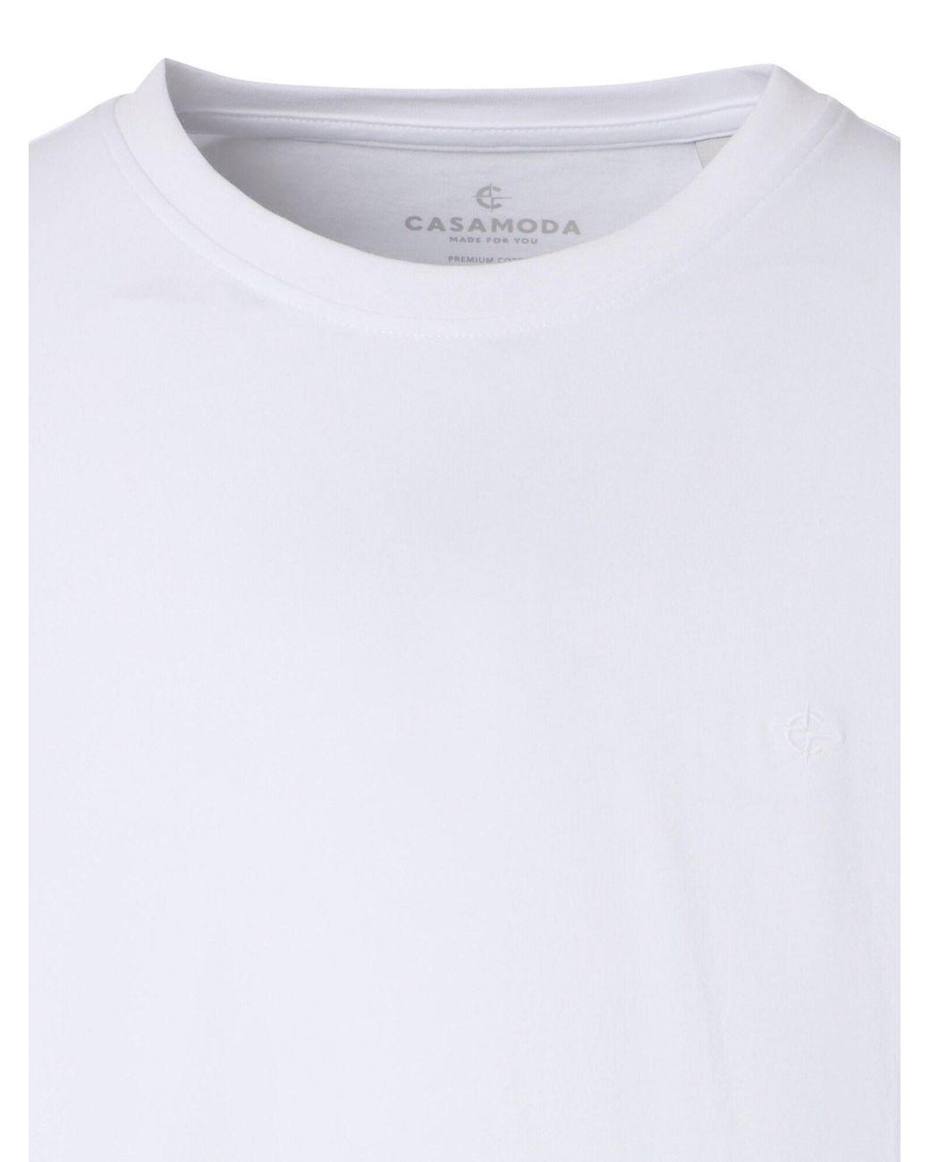 CASA MODA Shirt Basic in White für Herren