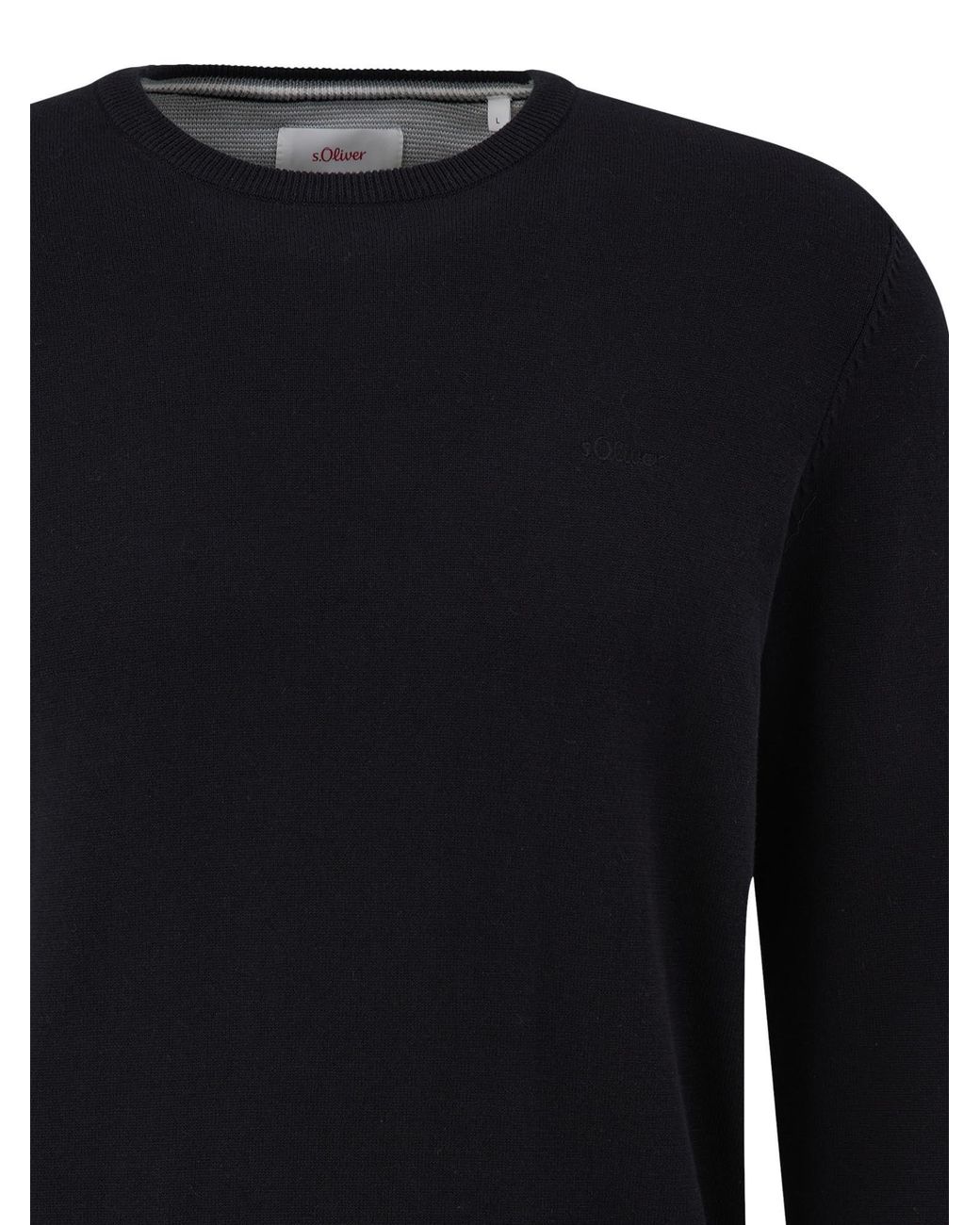 S.oliver Oliver Pullover Basic in Black für Herren