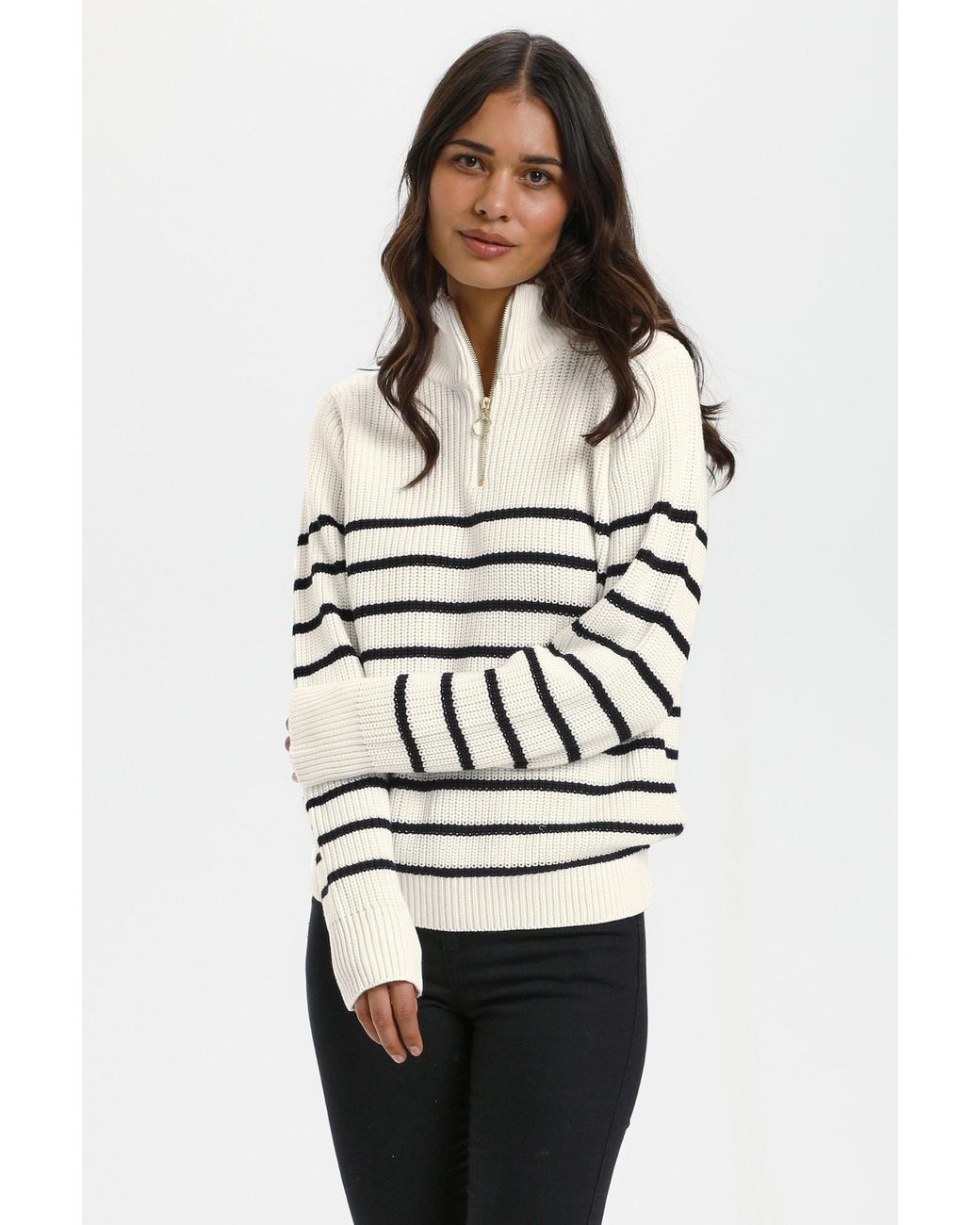 Kaffe White Pullover Alioa