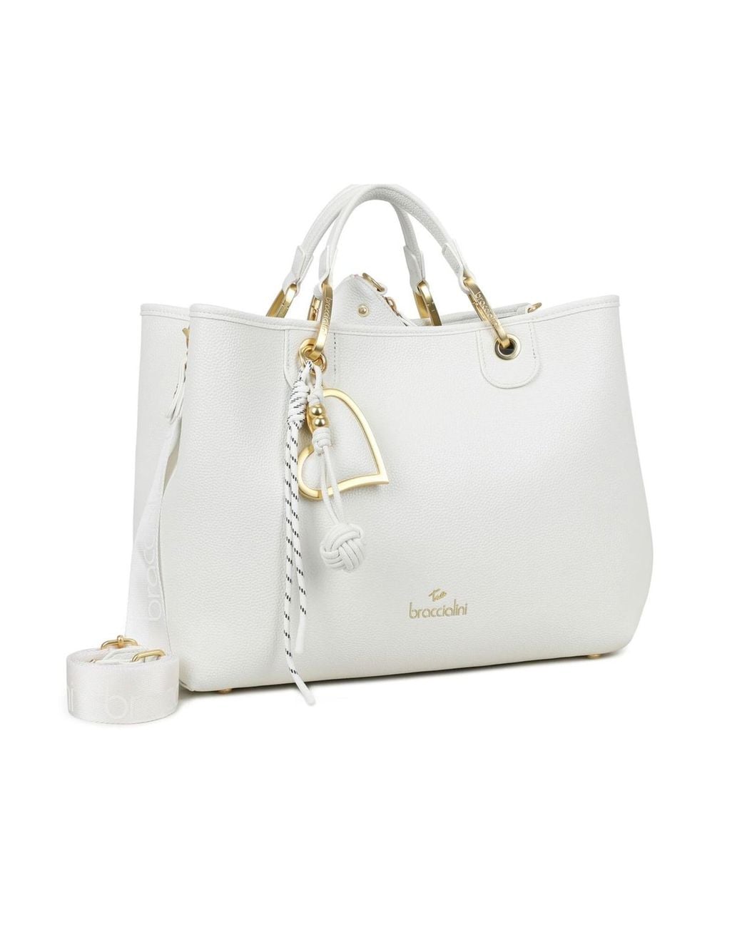 Braccialini White Handtasche Beth