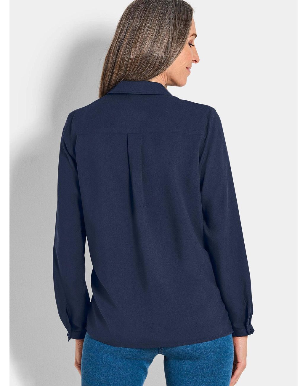 Goldner Blue Bluse