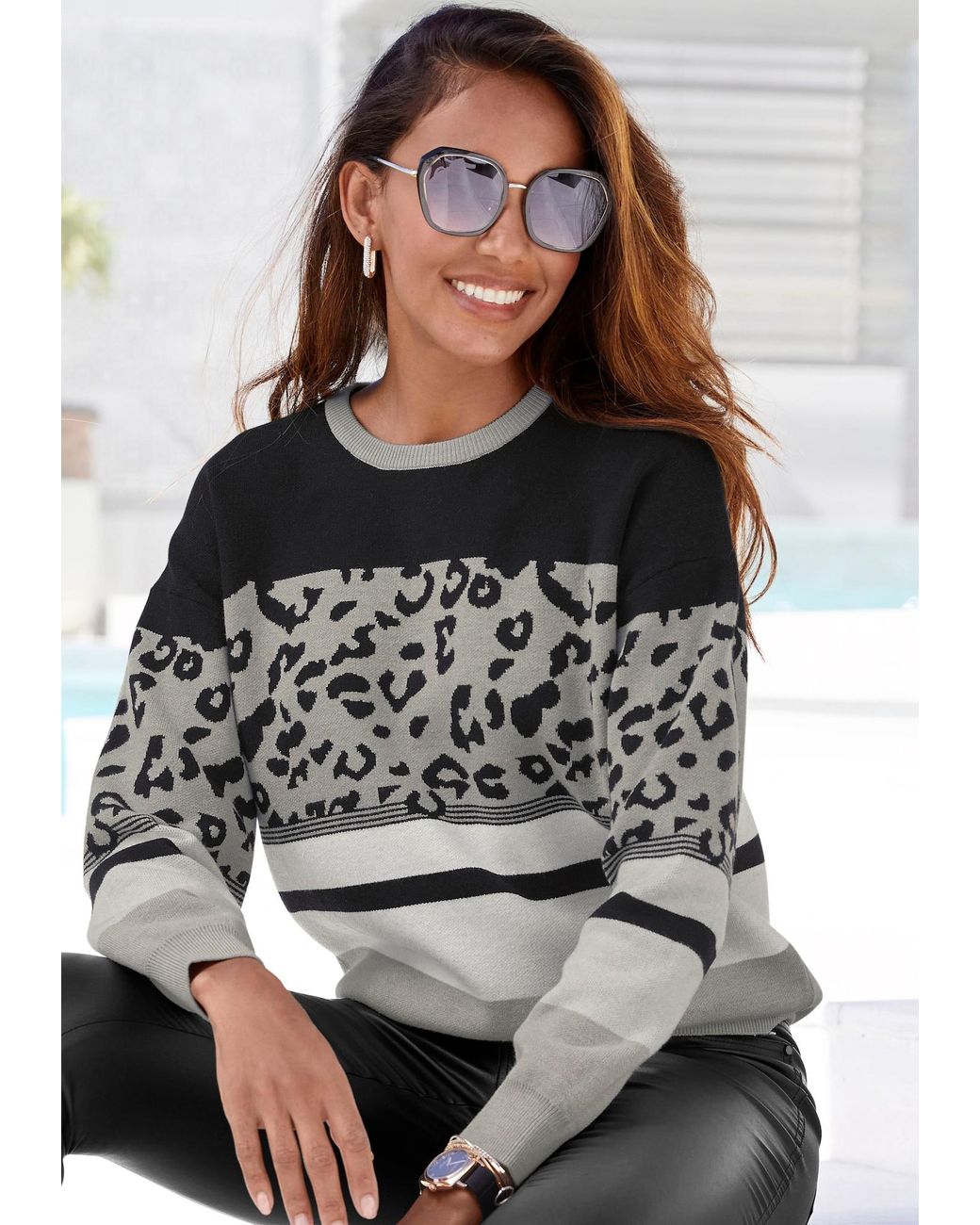 Lascana Gray Pullover