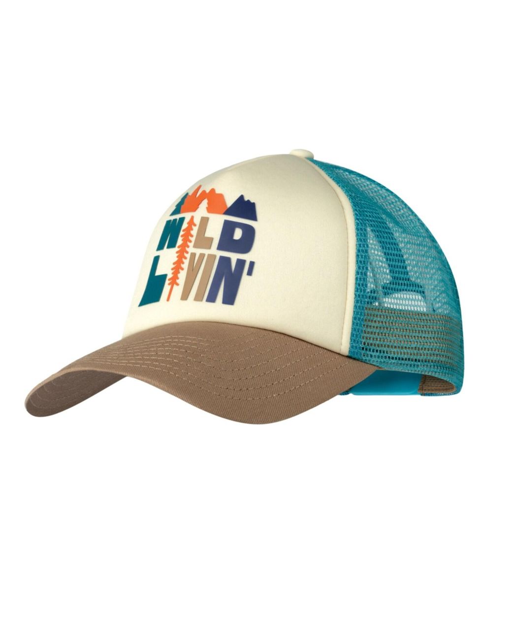 Buff Blue Cap Trucker Cap
