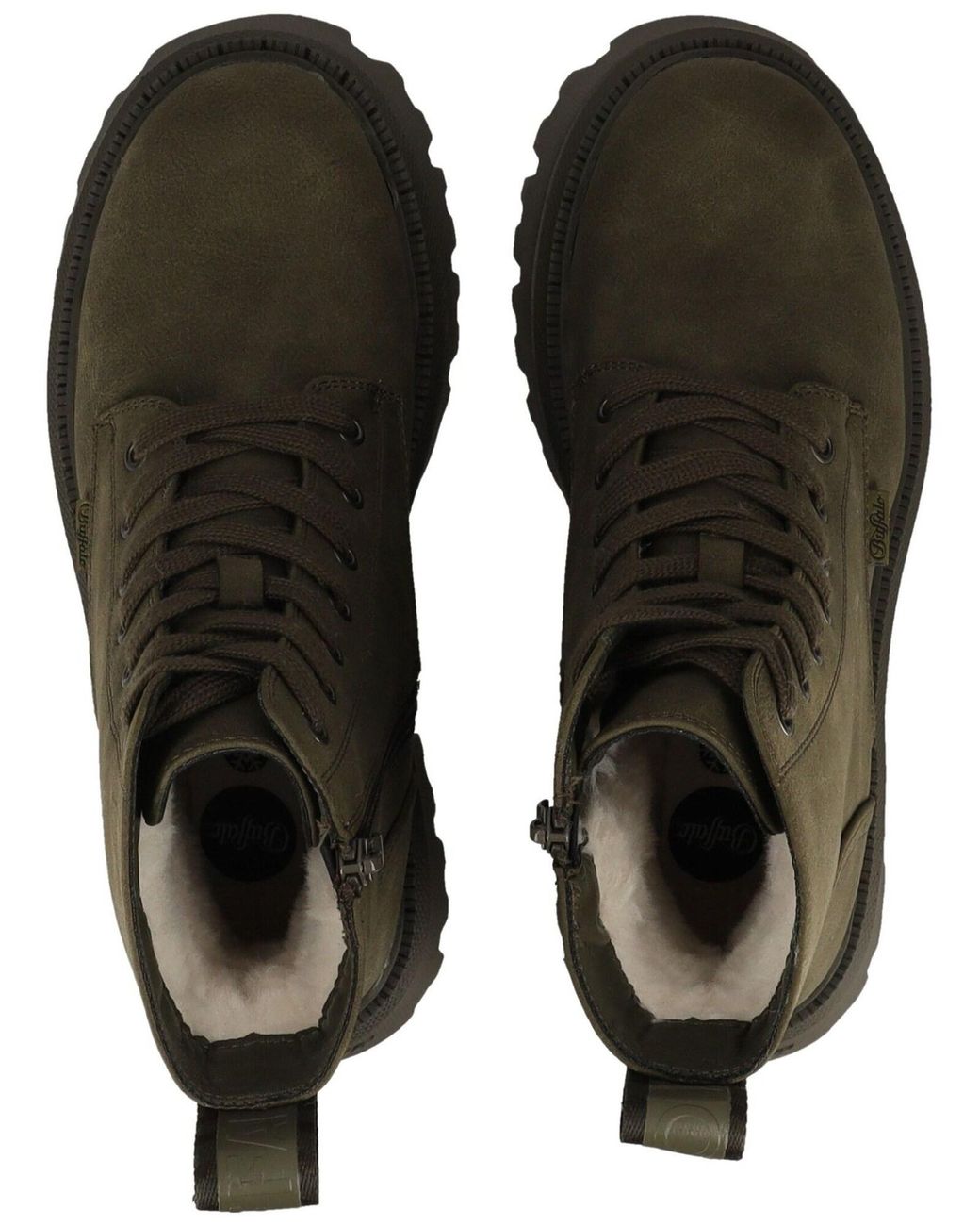 Buffalo Green Schnürstiefelette