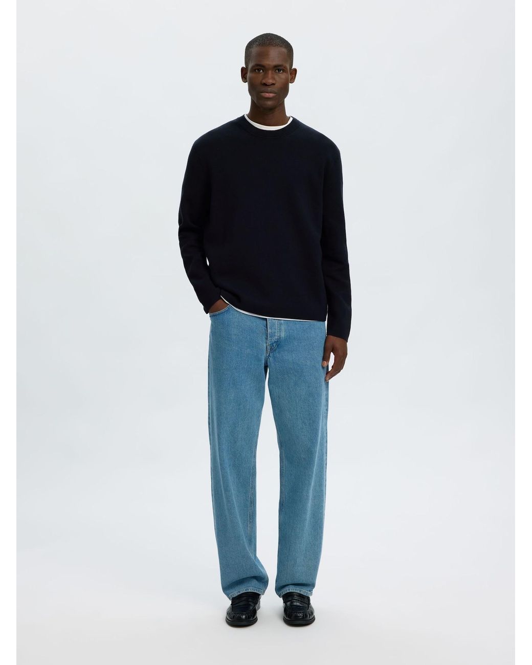 SELECTED Pullover in Black für Herren
