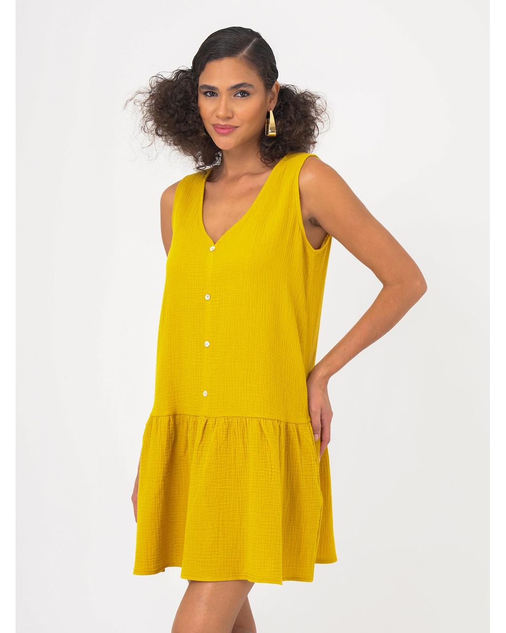FRESHLIONS Yellow Kleid Penelope