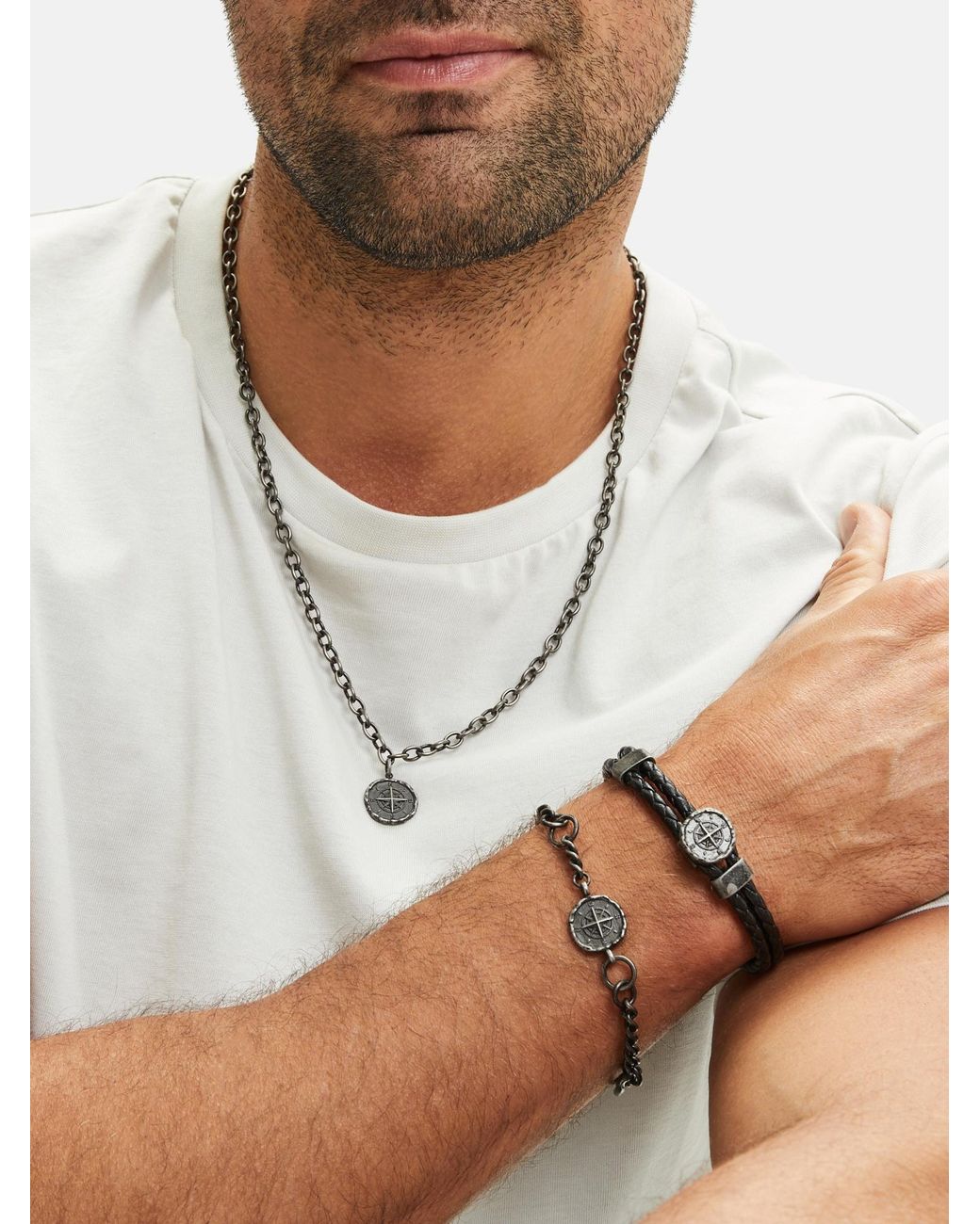 Fynch-Hatton Armband in Gray für Herren