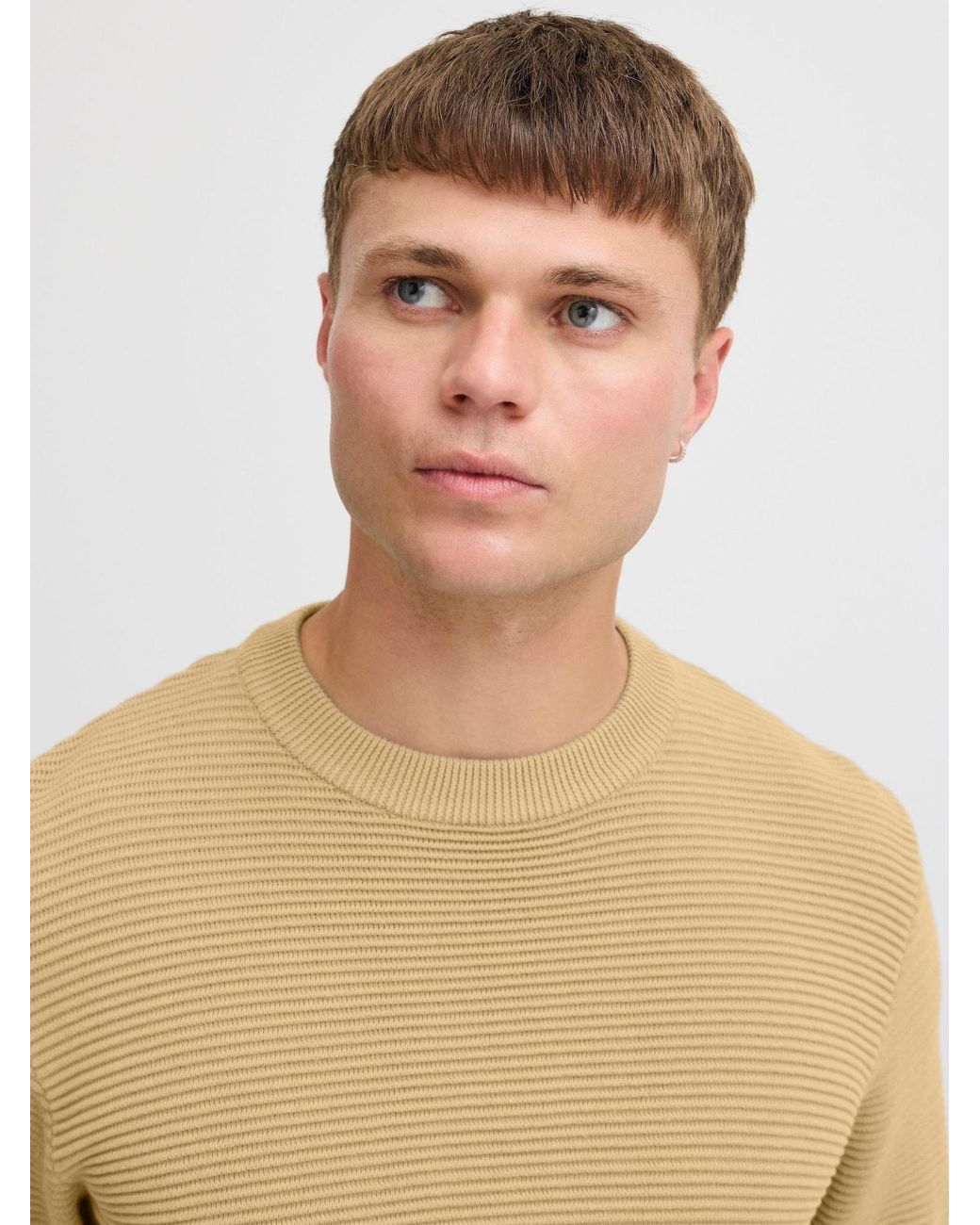 Solid Pullover Valencia in Natural für Herren