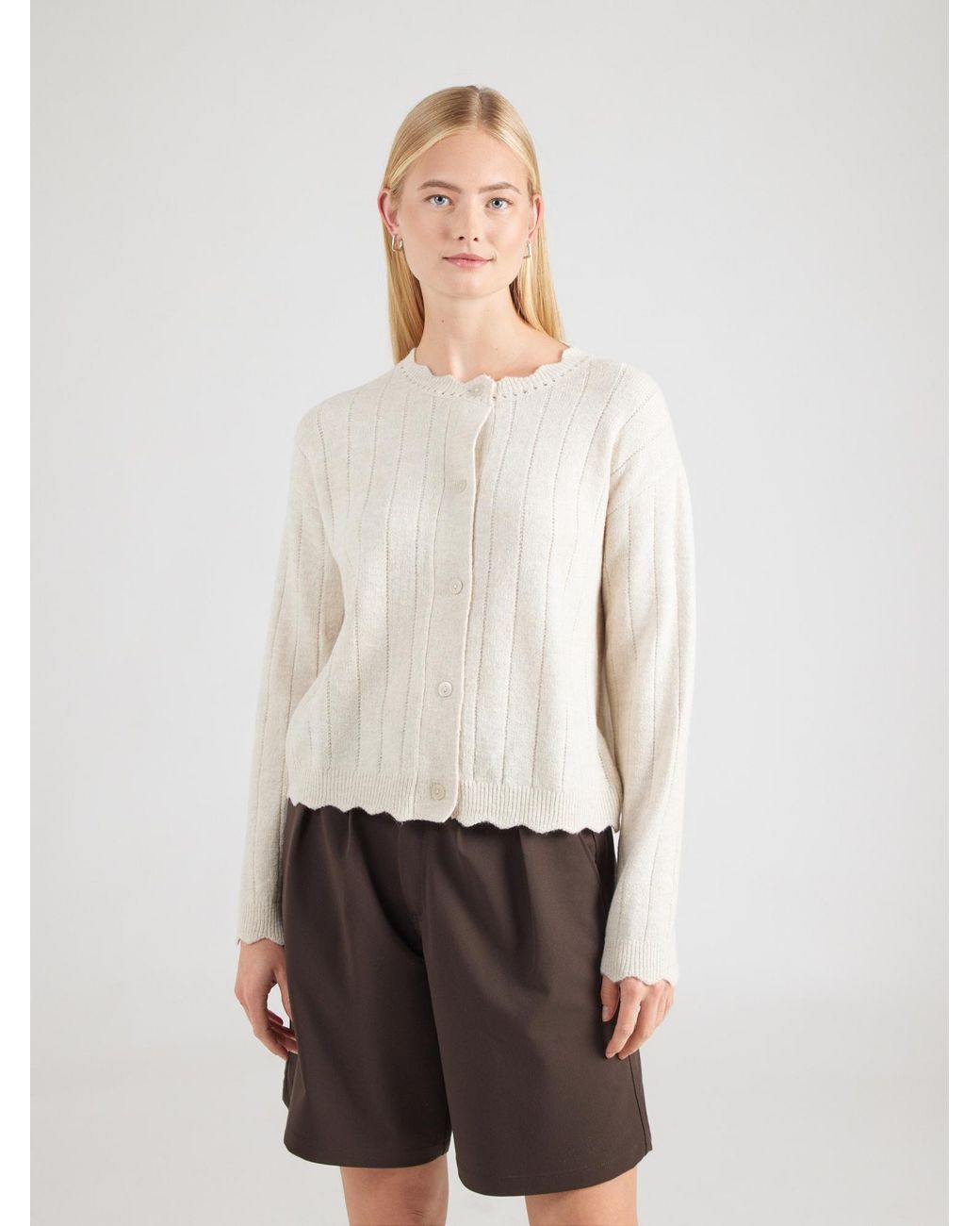 Vila White Strickjacke Vimarti