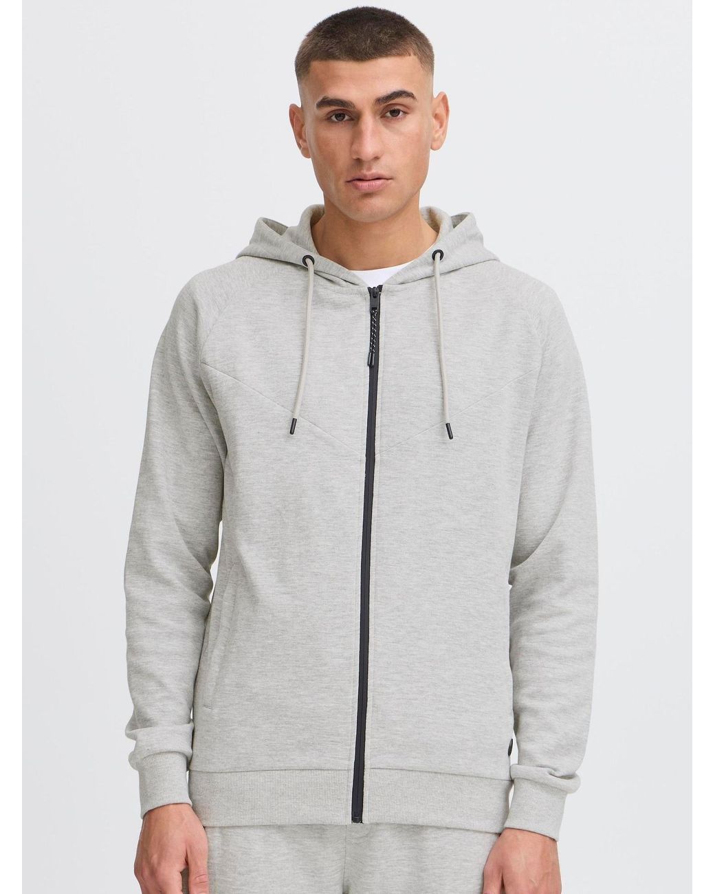 Solid Sweatjacke Gelbert in Gray für Herren