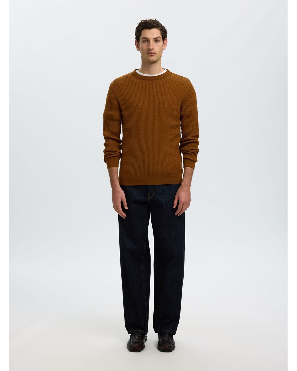 SELECTED Pullover in Brown für Herren