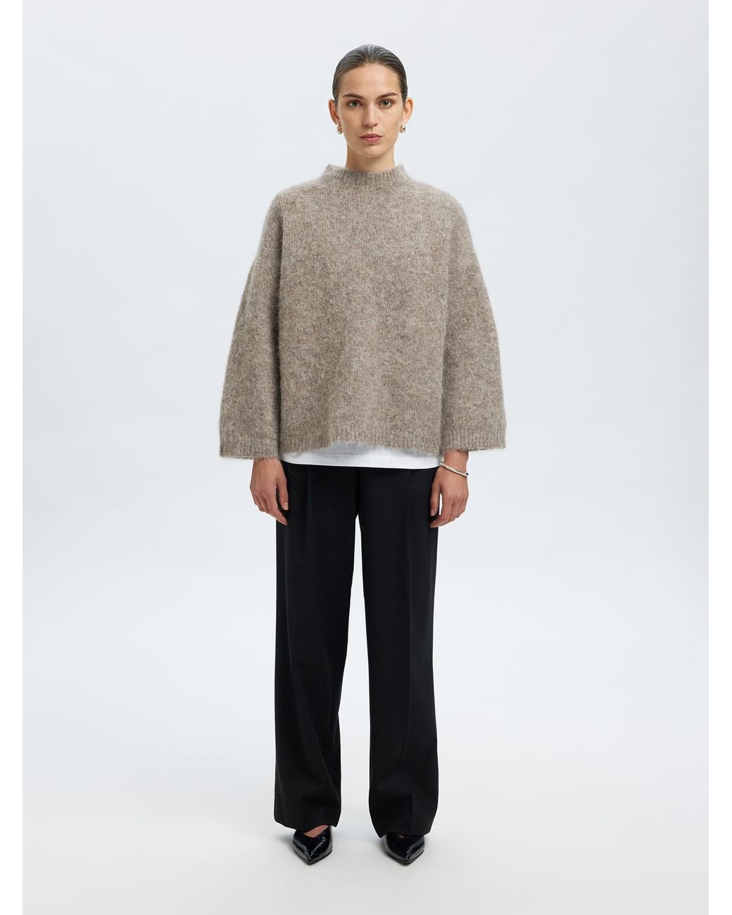 SELECTED Gray Pullover Slfgabriella