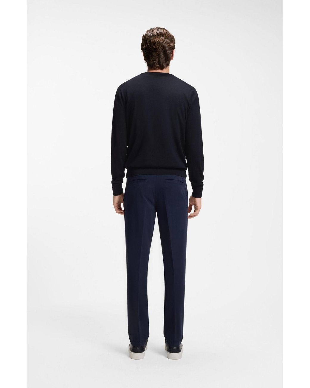 Boss Pullover Leno in Blue für Herren
