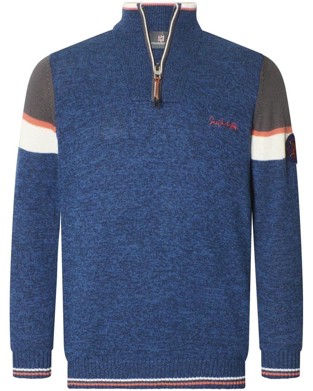 Jan Vanderstorm Pullover Bothi in Blue für Herren