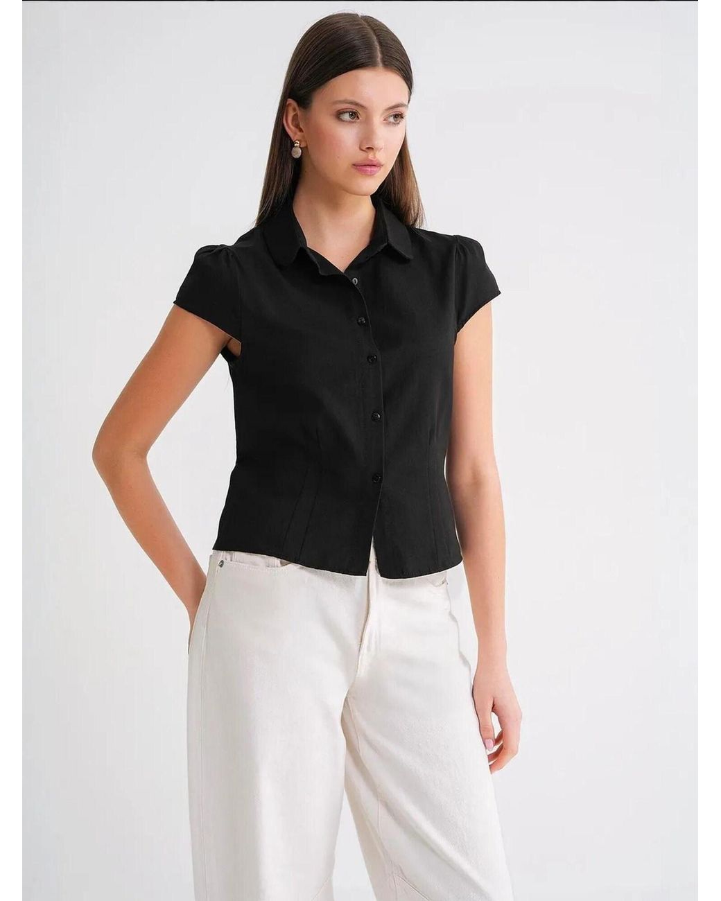 MixRay Black Bluse