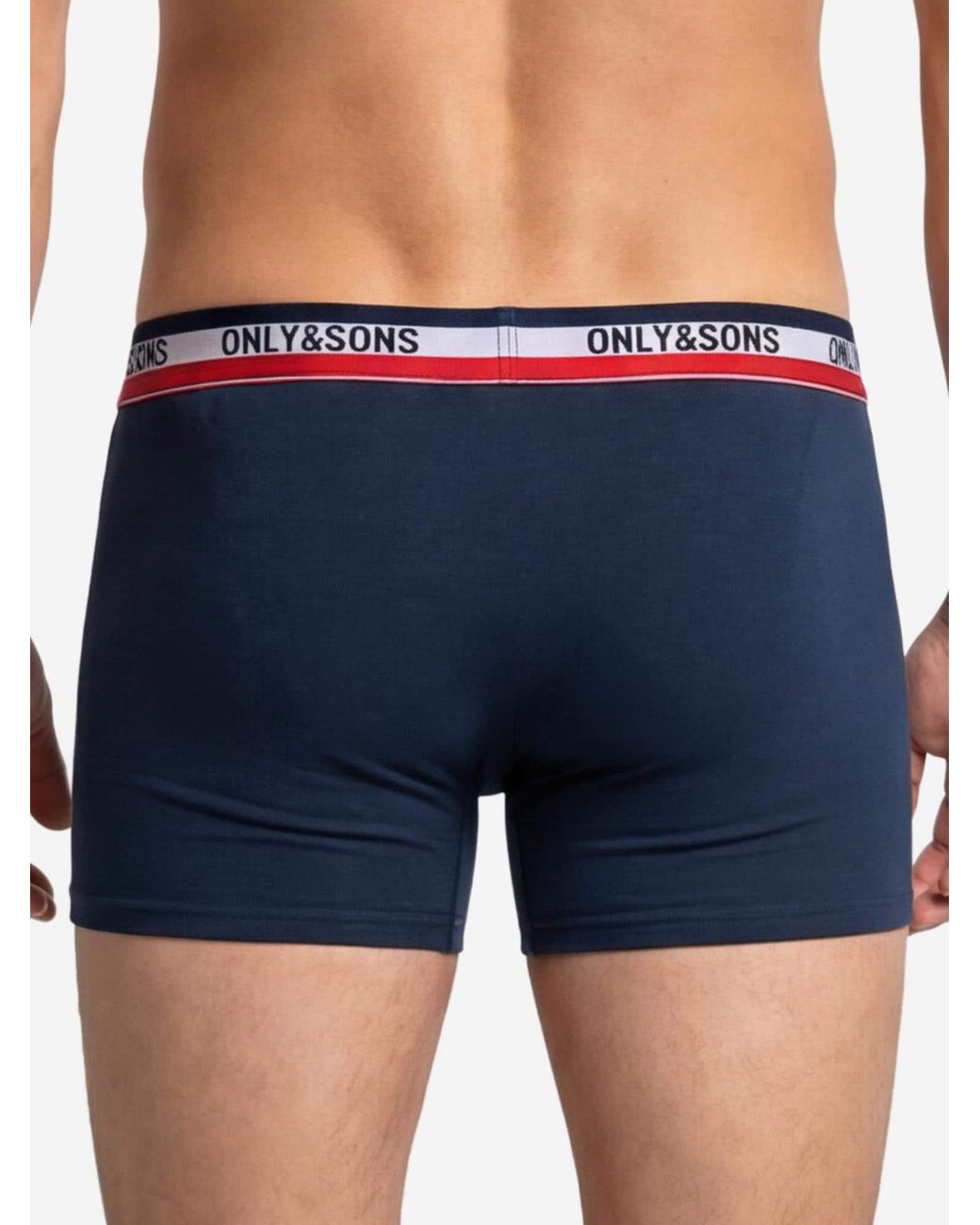 Only & Sons Boxershorts Onsfitz Solid Boxer in Red für Herren