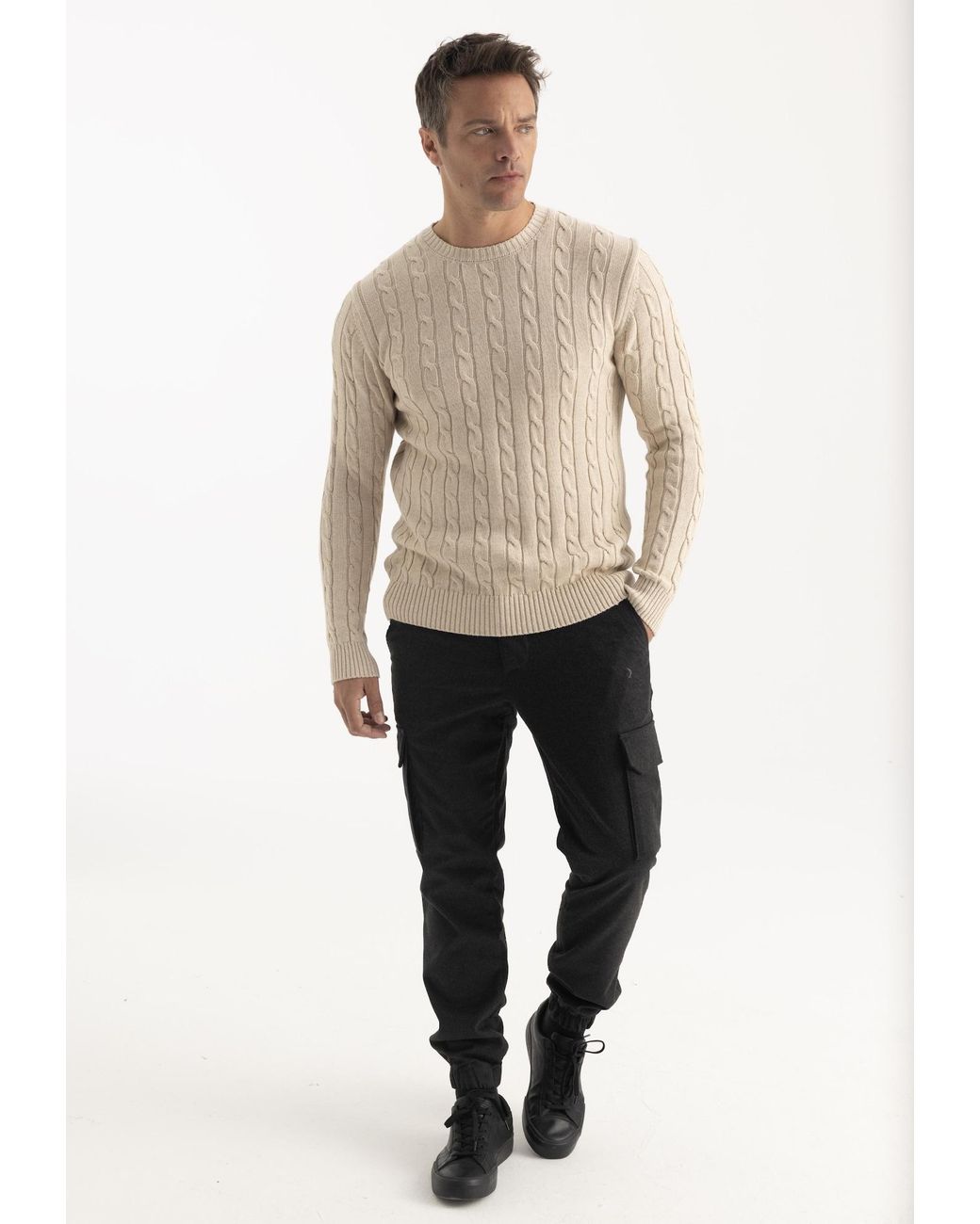 Felix Hardy Pullover in Natural für Herren