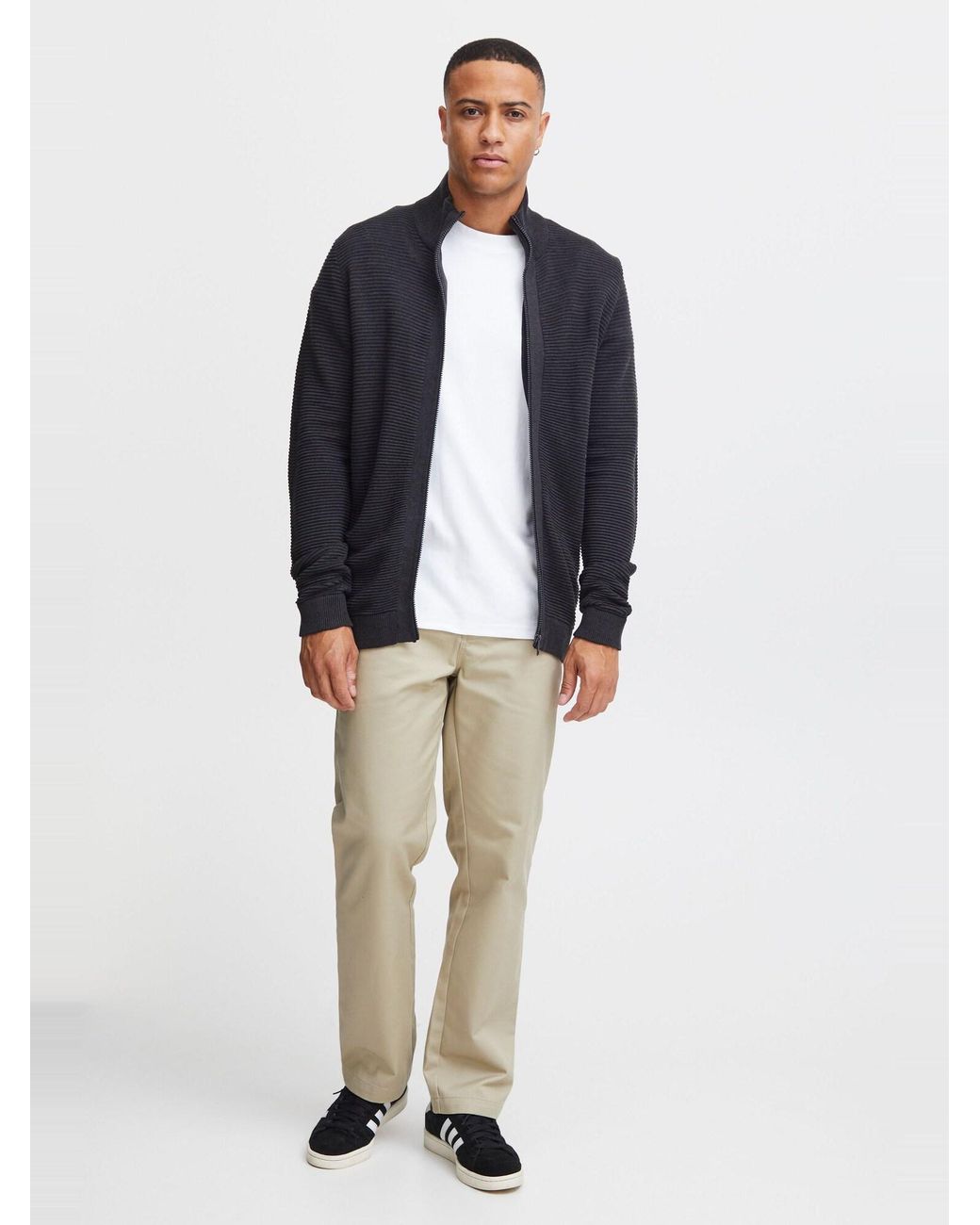 Solid Strickjacke Nicklas in Black für Herren