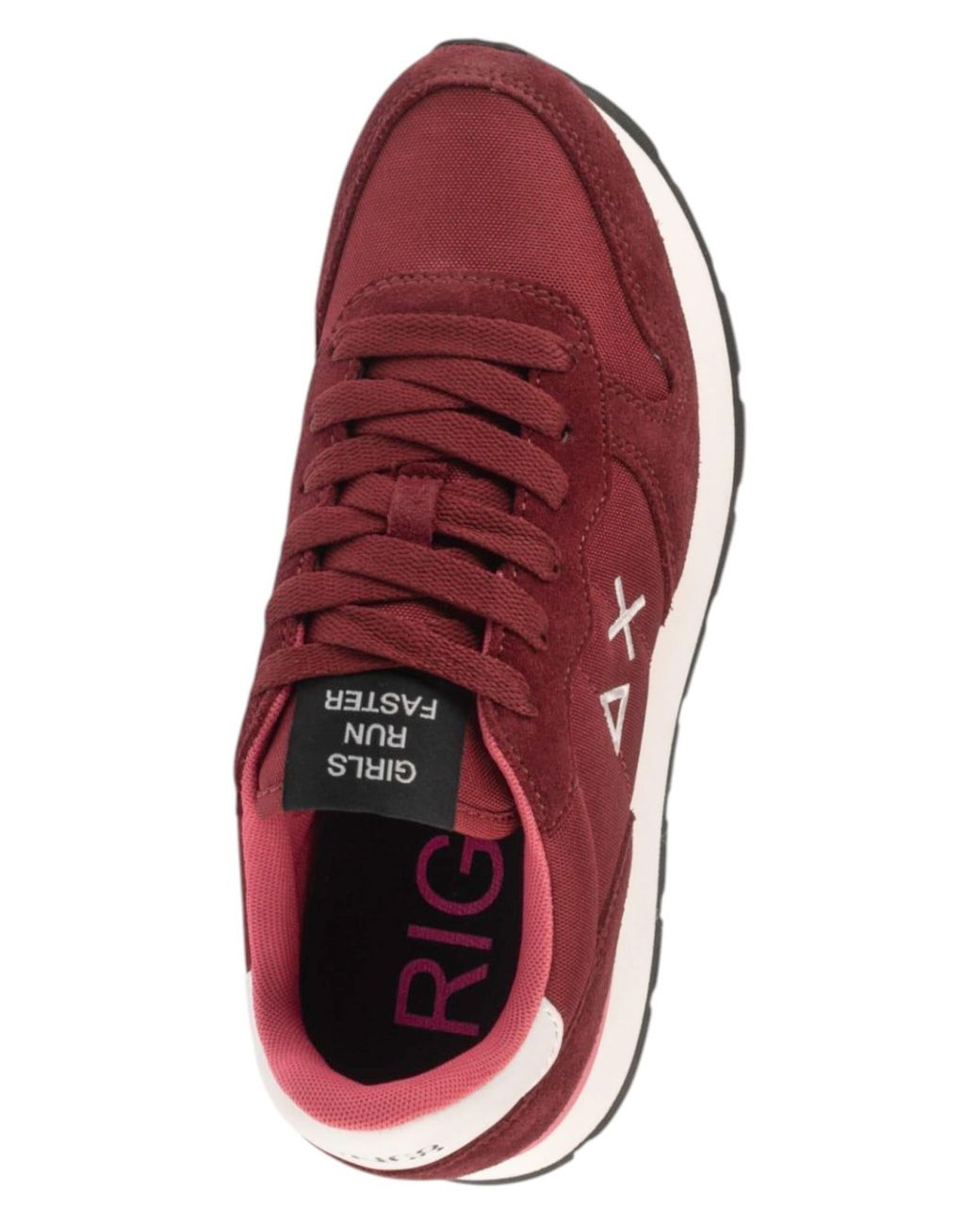 Sun 68 Red Sneaker Low Ally Solid