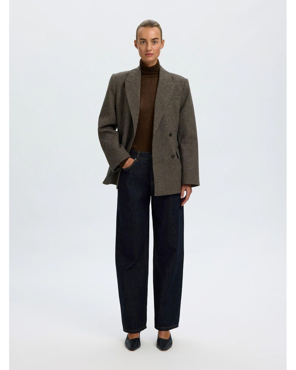 SELECTED Brown Pullover Vendy