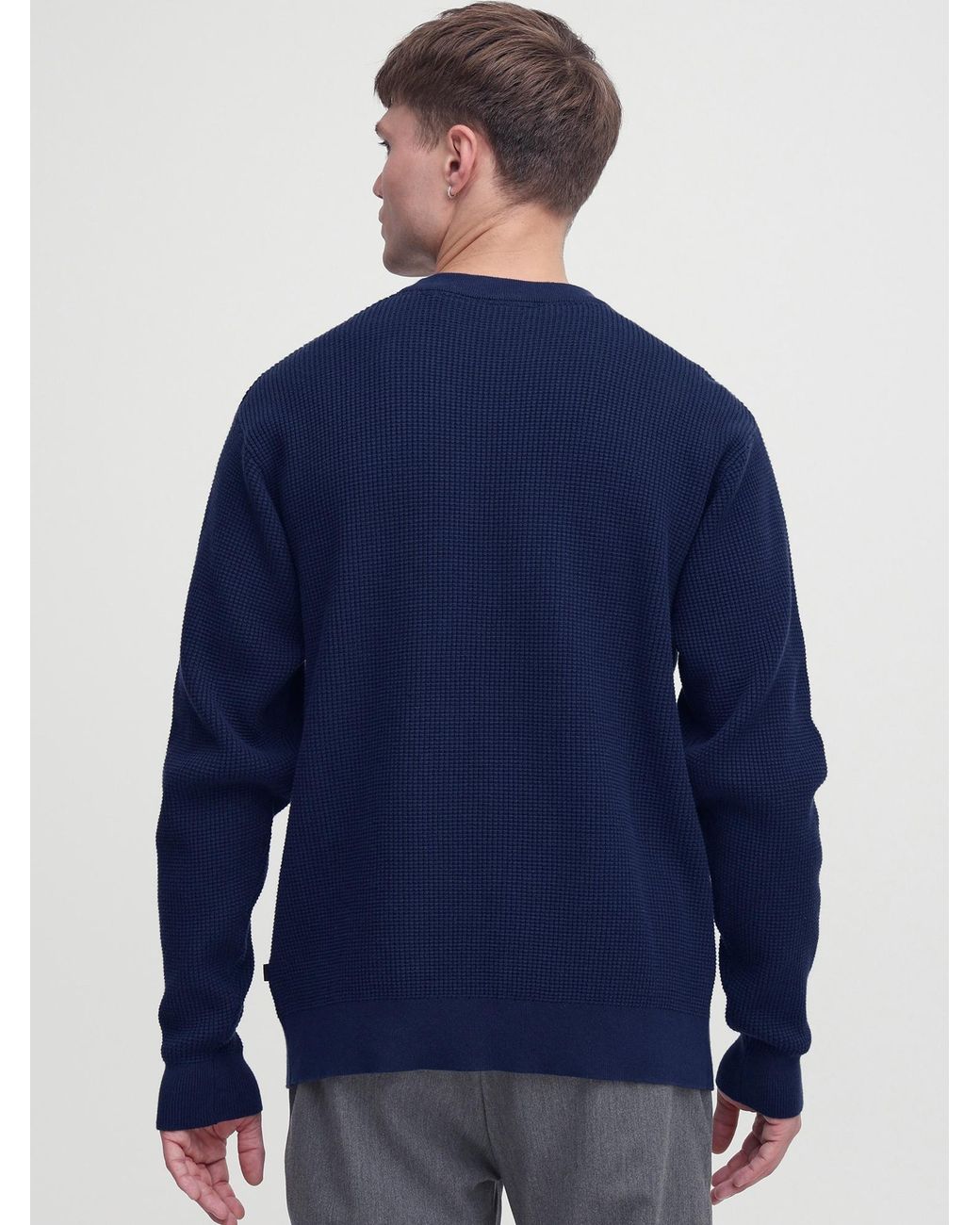 Solid Pullover Hami in Blue für Herren