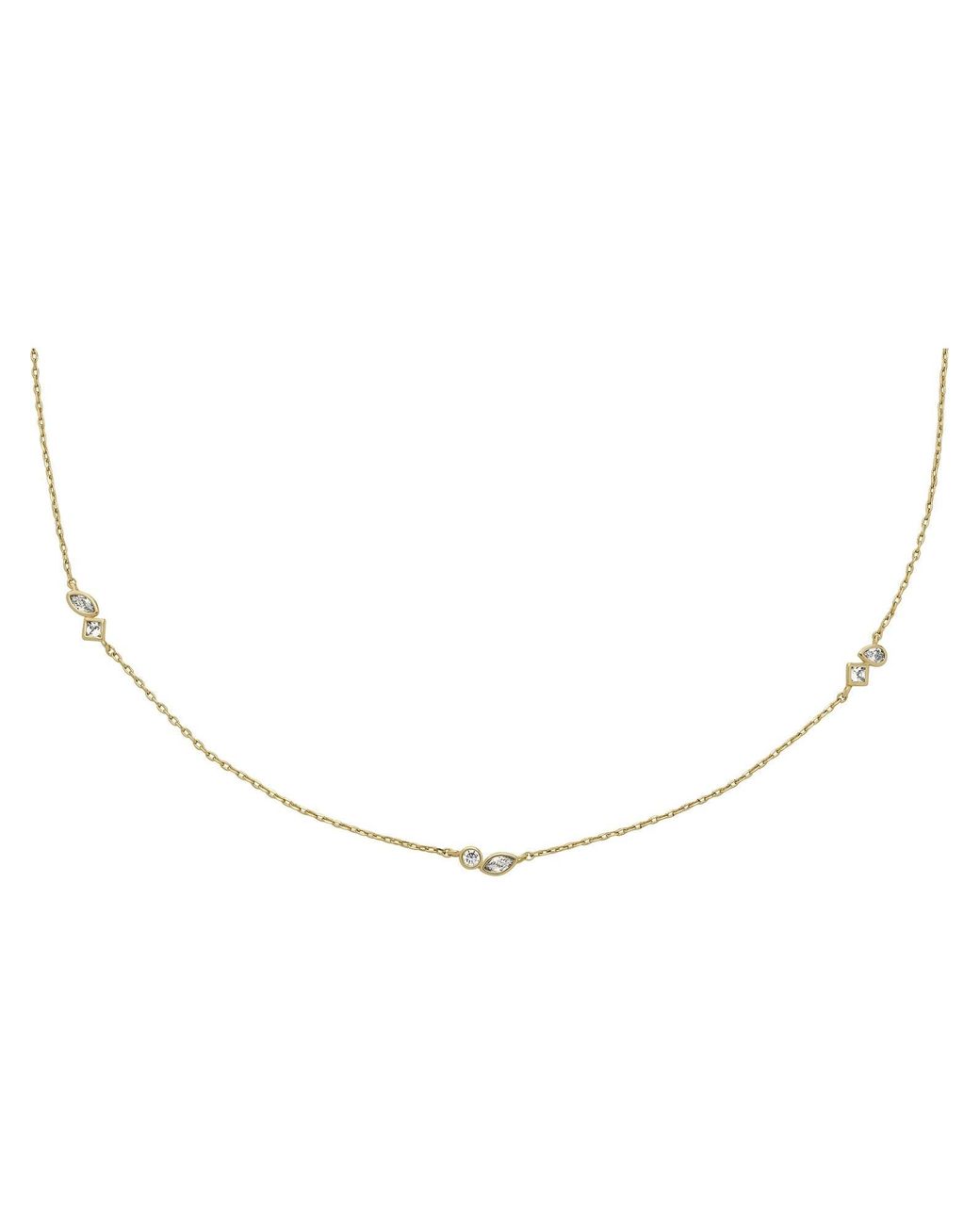 Fossil White Kette Ellis